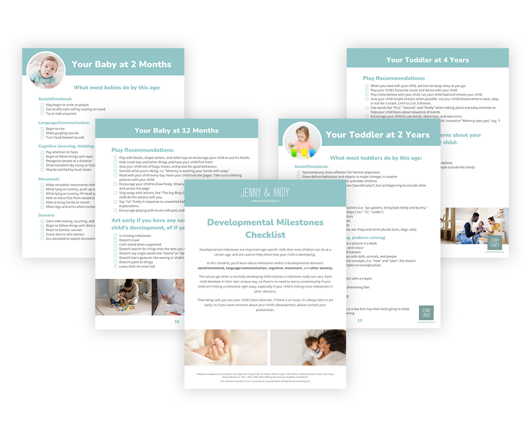 Developmental Milestones Checklist PDF